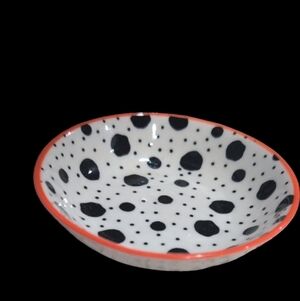 Now Designs Danica Pinch Bits and Dots Ceramic Dish